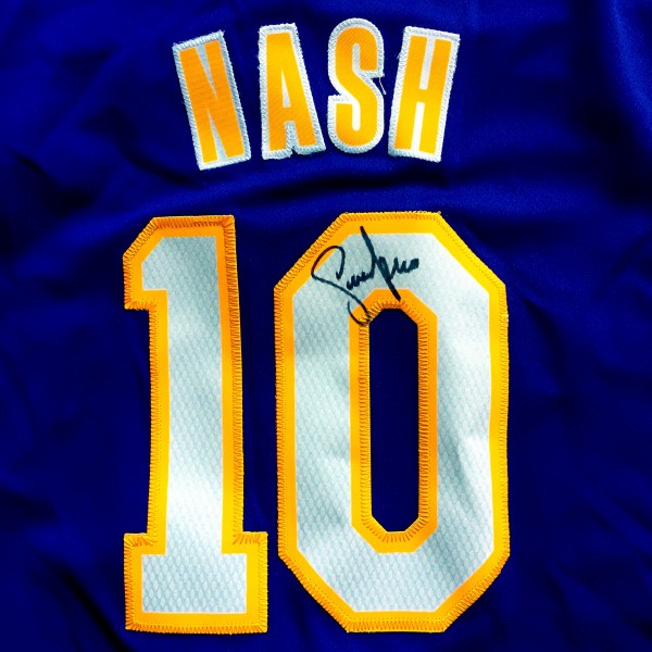 Autographed Steve Nash Los Angeles Lakers #10 Replica Jersey - The Steve  Nash Foundation