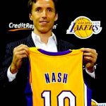 nash lakers jersey