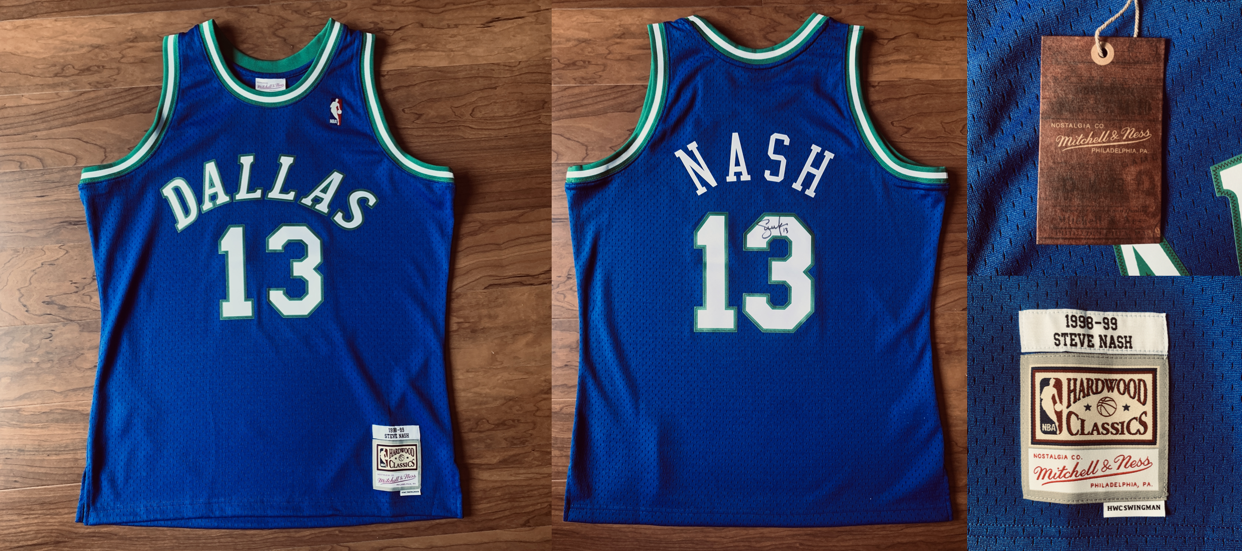 Steve Nash official nba Dallas Mavericks jersey autographed for